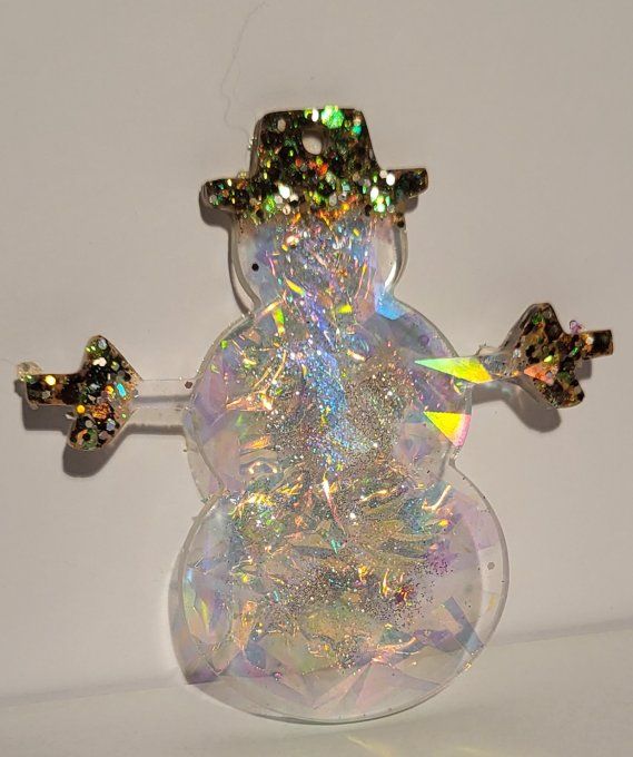 Suspension Ange et bonhomme de neige