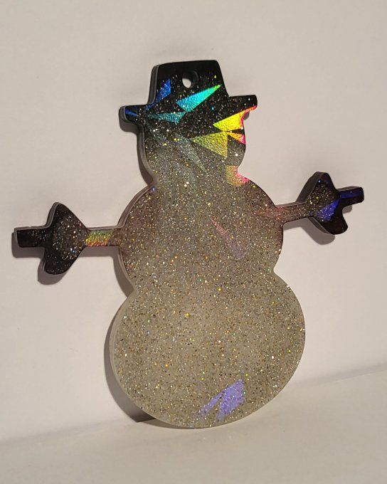 Suspension Ange et bonhomme de neige